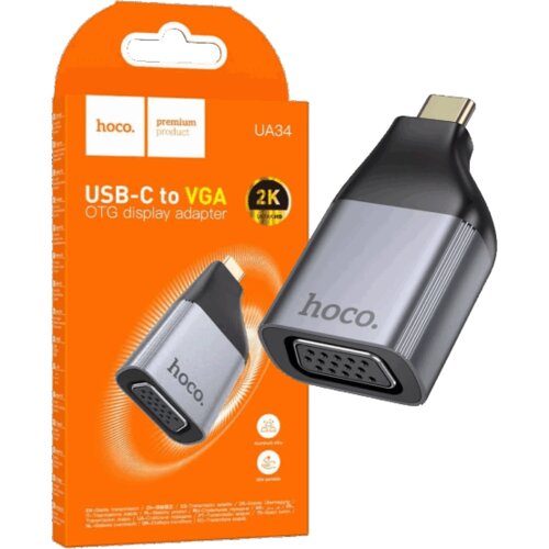 Hoco. Adapter USB tip C na VGA, 2K, OTG - UA34 Slike