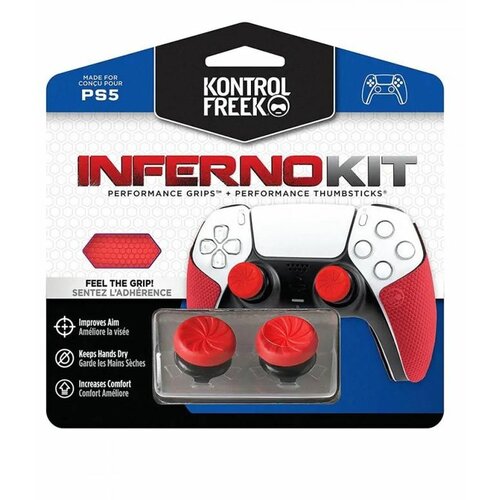 KontrolFreek grip inferno kit - performance grips & performance thumbsticks playstation 5 Slike