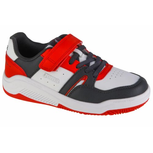 Joma Superge Platea Low Jr 24 JPLAS White/Black/Red Cene