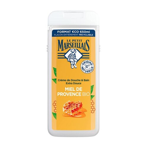 Le Petit Marseillais Gel za tu&amp;scaron;iranje ženski Honey 650ml Slike