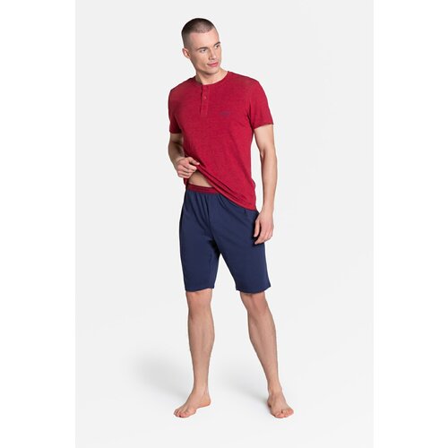 Henderson pajamas dune 38879-33X red and navy blue Slike