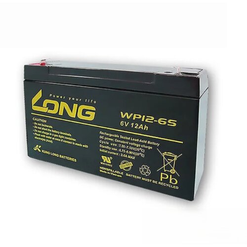 Kung Long Akumulator 6V 12Ah WP12-6S LONG Slike