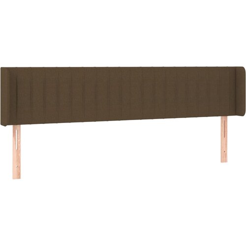 Maison Chic vzglavna omarica - nočna omarica - posteljna omarica z ušesi temno rjavo 183x16x78/88 cm blago, (21708957) Cene