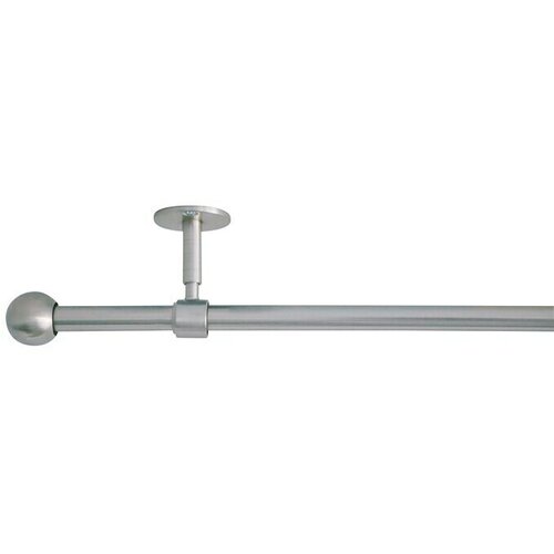 Karniša za zavjesu sa svim elementima (Izgled plemenitog čelika, 120 cm - 210 cm, Metal, Na izvlačenje) Cijene