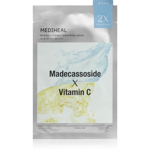 Mediheal Derma Synergy Toning Care Wrapping Mask posvetlitvena vlažilna maska za poenotenje tona kože 1 kos Cene