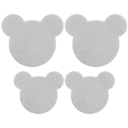 INF Komplet našitkov za čevlje Teddy Bear - 8 našitkov (4 veliki, 4 srednji) LightGrey, (21640316) Cene