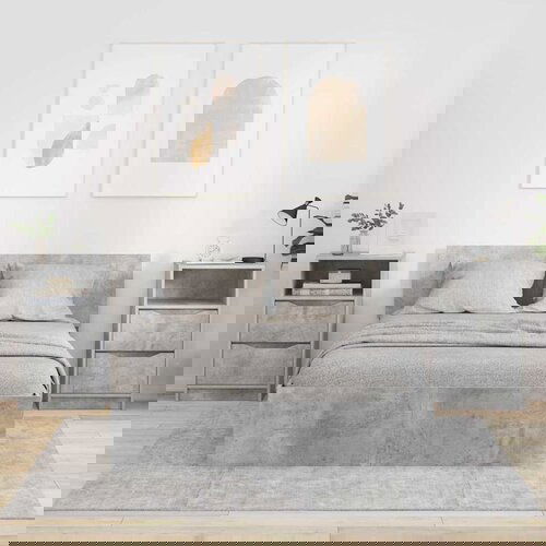 VidaXL Posteljne mize s predalom 2 pcs Betonsko siva 40 x 30 x 467 cm Slike