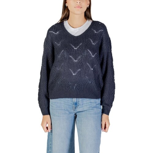 Jacqueline De Yong Puloverji JDYBADUT L/S V-NECK STRUC GLITT PULL KNT 15302387 Zelena Slike