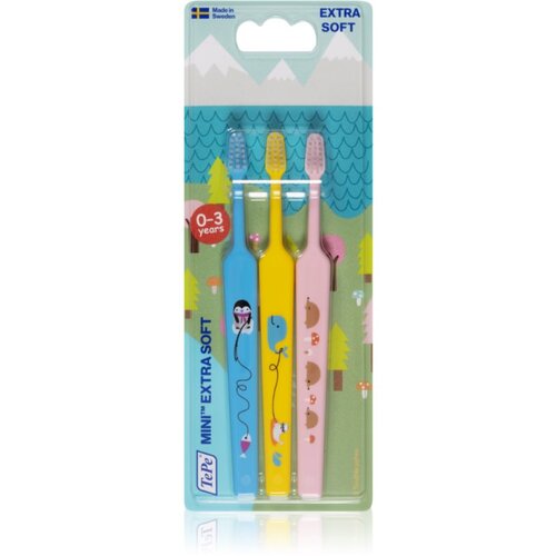 TEPE SWEDEN Mini 0-3 year zobne &amp;scaron;četke 3 kos Slike