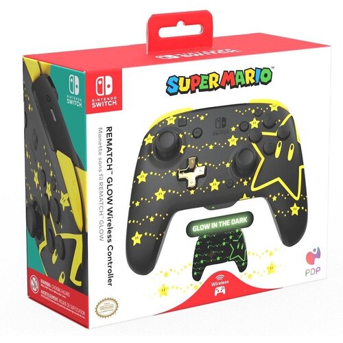 Pdp REMATCH GLOW Crno, Žuto Podloga za igre Analogni / Digitalni Nintendo Switch, Nintendo Switch OLED Slike