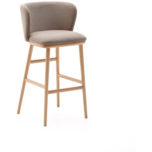 Kave Home Svetlo rjav barski stol (višina sedeža 75,5 cm) Ciselia – Cene