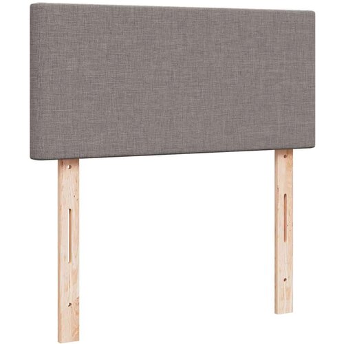 VidaXL Otomanski okvir kreveta s madracima smeđesivi 180x200cm tkanine Slike