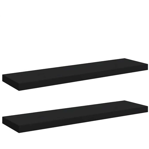  Plutajuće zidne police 2 kom crne 90 x 23,5 x 3,8 cm MDF Slike