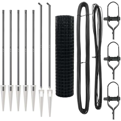 Euro Ograda sa 7 šiljatih stupova 1.4x10 m pocinčanog čelika siva Cijene