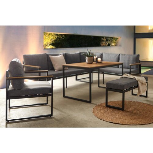 Ambia Garden VRTNA LOUNGE GARNITURA tkanina jeklo Slike