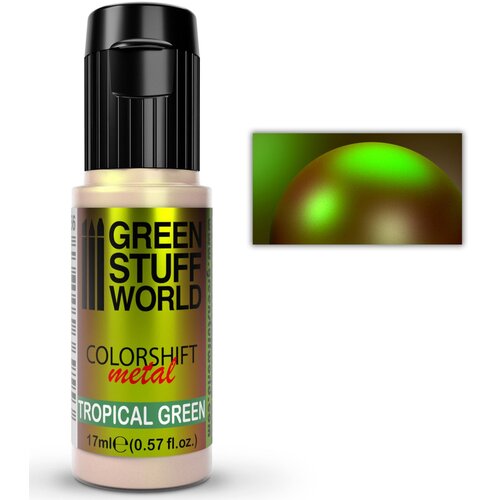 Green Stuff World chameleon paint tropical green 17ml Cene