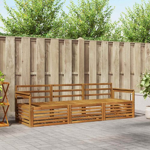  Set vanjskih sofa 3 kom. Prirodna Čvrsto drvo akacije Cene