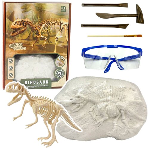  Edukativna i kreativna igračka za male paleontologe - vađenje kostura dinosaura iz gipsa Cene