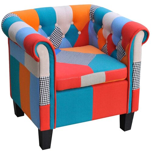  Fotelja s Patchwork Dizajnom Tkanina Cijene