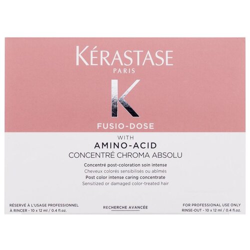 K&amp;eacute;rastase Fusio-Dose Concentr&amp;eacute; Chroma Absolu Post Color Intense Care darilni set intenzivna nega za lase 10 x 12 ml + razpr&amp;scaron;ilec 1 kos za ženske Slike