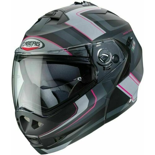 Caberg Duke II Tour Matt Black/Pink/Anthracite/Silver M Kaciga Slike