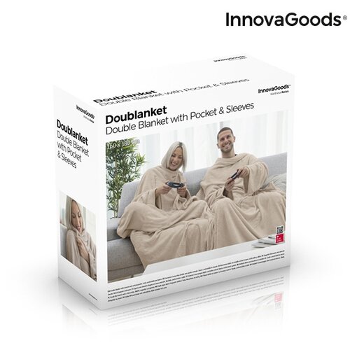 InnovaGoods Deka za Dvoje s Džepom u Sredini Doublanket Slike