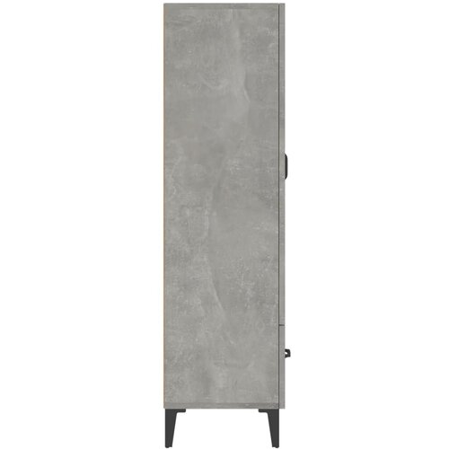  Visoka komoda siva boja betona 70x31x115 cm konstruirano drvo Slike