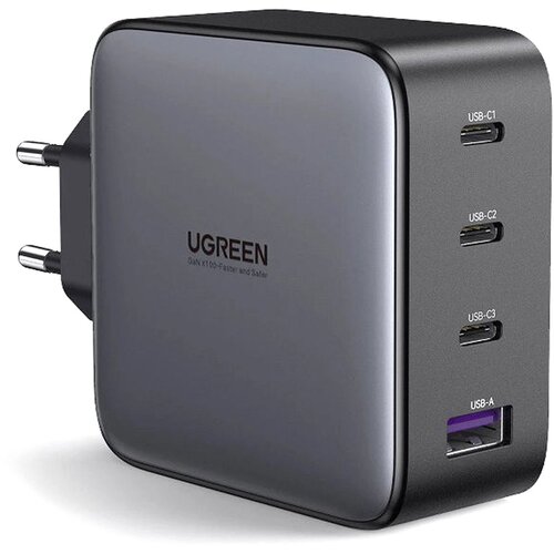 Ugreen stenski polnilec , 4 vhodi, 100 w, črn Slike