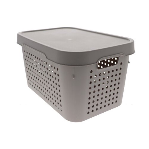QUTU Korpa za odlaganje sa poklopcem 17l bež Cijene