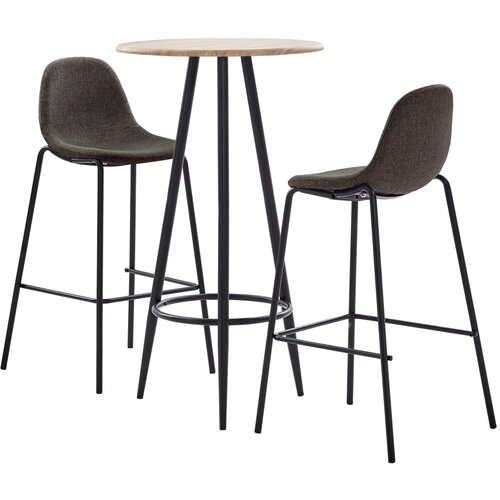 Barska garnitura 3-delna blago temno siva Slike