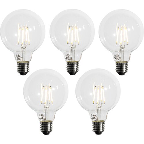 LUEDD Komplet 5 E27 3-stopenjska zatemljiva LED žarnica G95 4W 450lm 3000K Cene