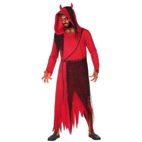  Svečana odjeća za odrasle DISFRAZ DEMONIO M-L Crvena Demon (1 Dijelovi) (M/L) Slike
