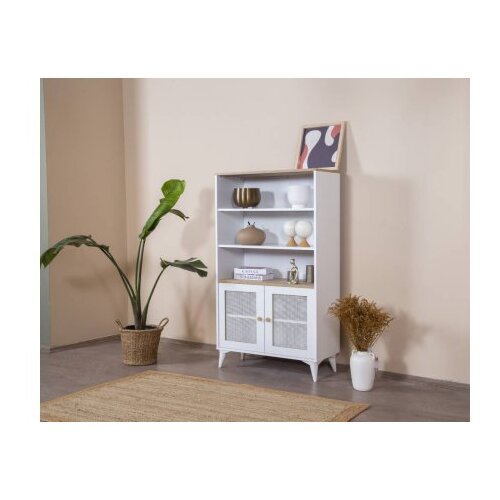 Hanah home polica za knjige calvin white oak Cene