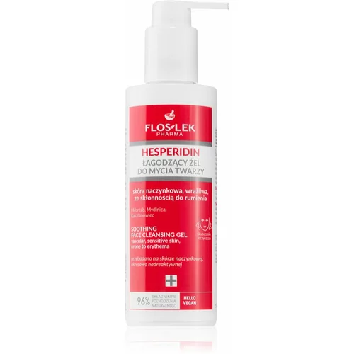 FlosLek Laboratorium Hesperidin nježni gel za čišćenje za osjetljivu kožu lica 175 ml