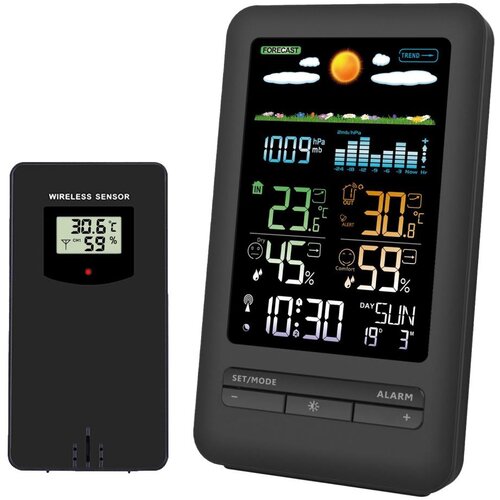 solight TE87 - Meteostanica sa LCD displejom 2xAA crna Cene