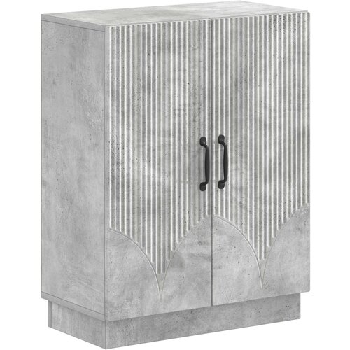 Ormarić za kupaonicu HOORN Betonska siva 59,5 x 31 x 77 cm Slike