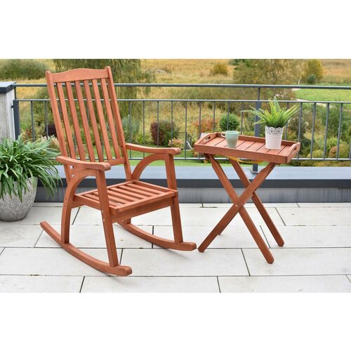 Gardenson Vrtni Gugalnik Z Mizico Beige, Pravi Les Slike