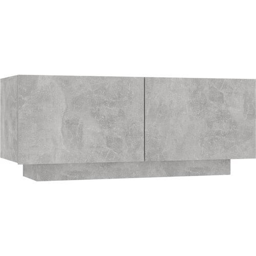 Maison Chic Nočna omarica - Nočna miza betonsko siva 100x35x40 cm iverna plo&amp;scaron;ča, (21688908) Slike