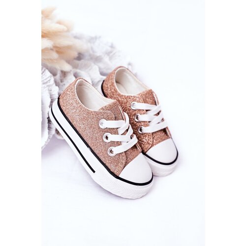 Boto Children's Glitter Sneakers Rose Gold Bling-Bling Cene