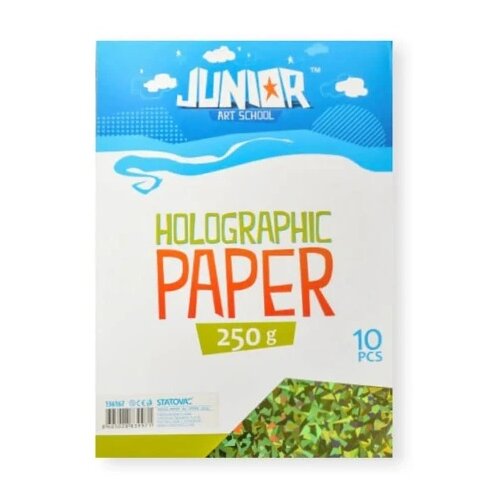 Junior jolly holographic paper papir hologramski a4 250g 10k - odaberite nijansu zelena ( 136167 ) Cene