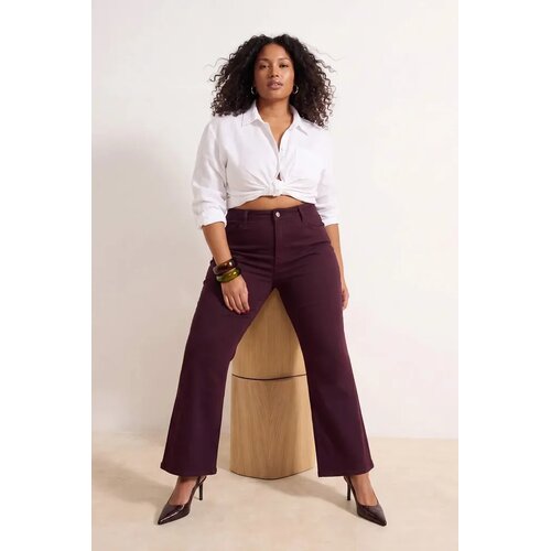 Trendyol ženske farmerke TBBSS26CJ00047, bordo Slike