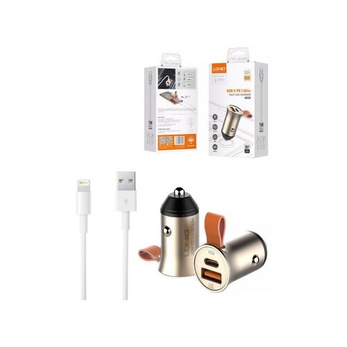 Ldnio Auto punjač C509Q 30W PD QC4+ USB + iPhone kabal Cijene