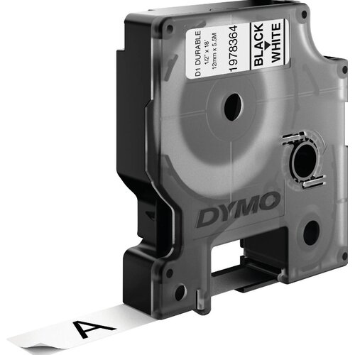 Dymo Traka bela sa crnim tekstom Durabl 12x5,5m Slike