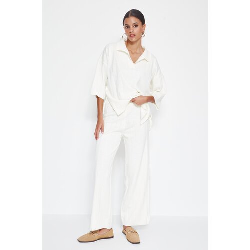 Trendyol Two-Piece Set - Ecru - Regular fit Slike
