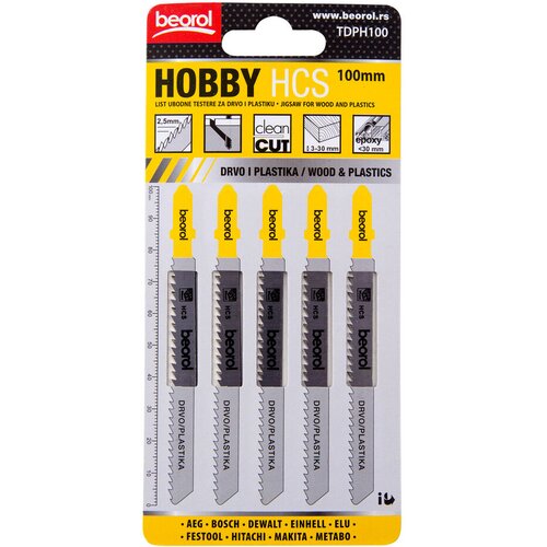 Beorol ubodna testera za drvo i plastiku hobi 100mm 5/1 Slike