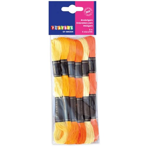 Playbox Set konca za vezenje, 6 komada, žuto-narančasta Cene