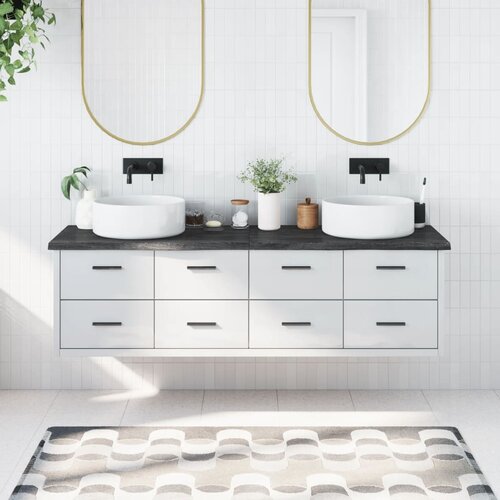  Kopalni&amp;scaron;ki pult temno siv 180x60x4 cm obdelan trden les Slike