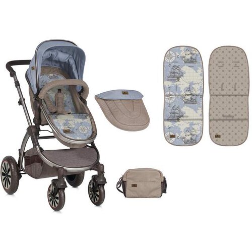 Lorelli kolica aurora beige&blue maps 10020921847 Cene