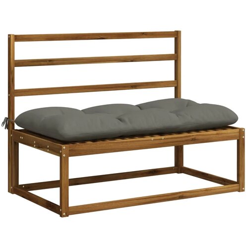  Jastučić za klupu VIANEN 100% poliester Siva 110 x 60 x 12 cm - Siva 110 x 60 x 12 cm Slike