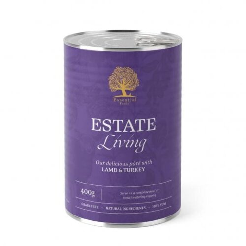Essential Pašteta za pse sa ukusom jagnjetine i ćuretine Estate Living Pate, 400g Slike